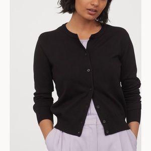 H&M Black Cardigan Size Small